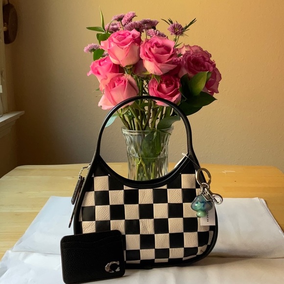 ๐ค๐๐ค COACH COACHTOPIA ERGO SHOULDER BAG WITH CHECKERBOARD PRINT ๐ค๐๐ค NWT - Picture 2 of 16